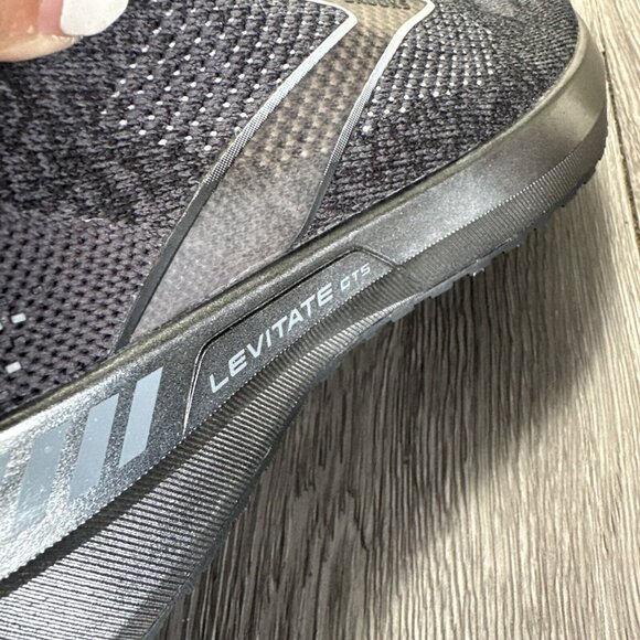 Men’s SAMPLE Brooks Levitate  GTS 5 Knit Black Gray Running Shoe 9 Stealthfit